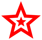 red star in star